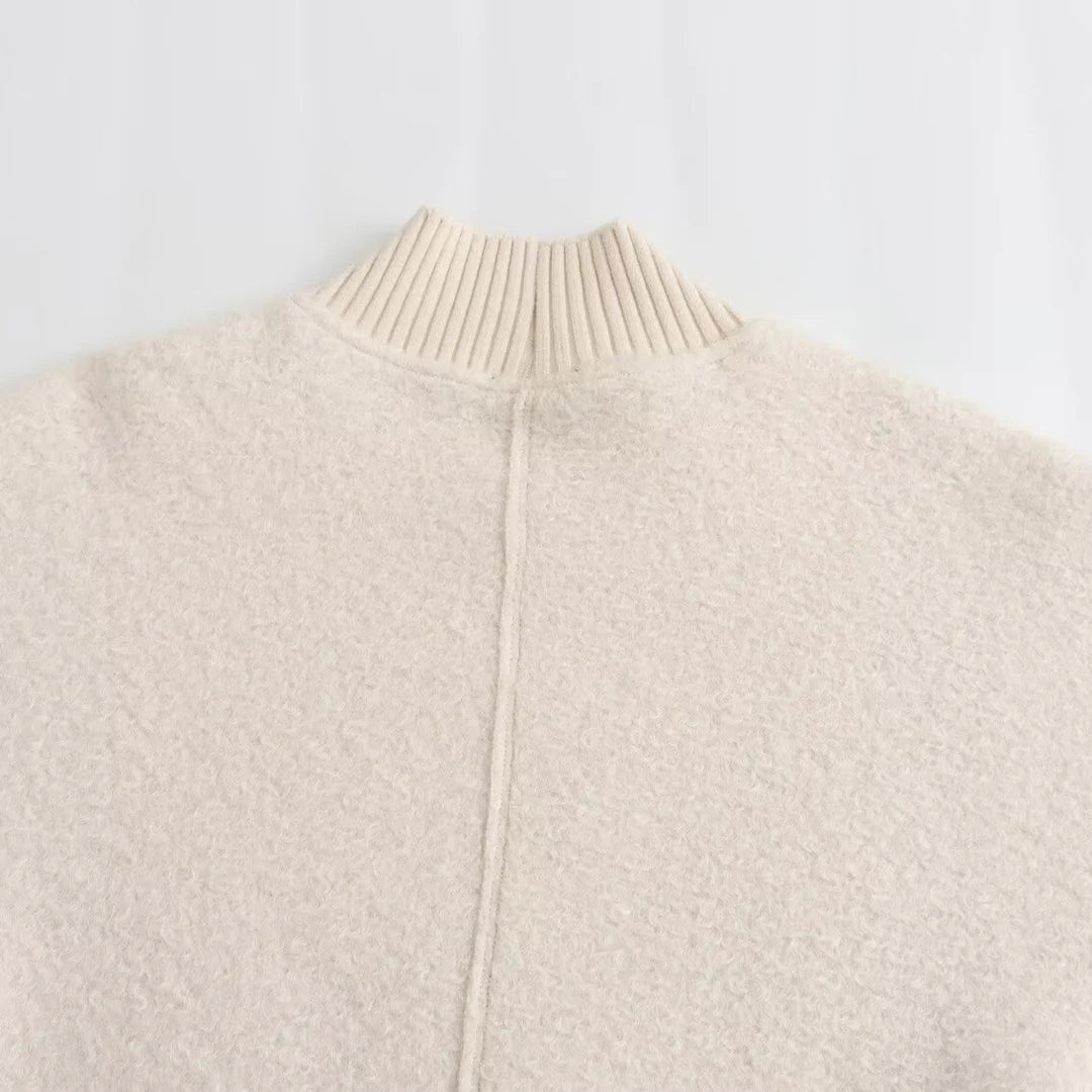 Cozy Pullover mit Stehkragen
