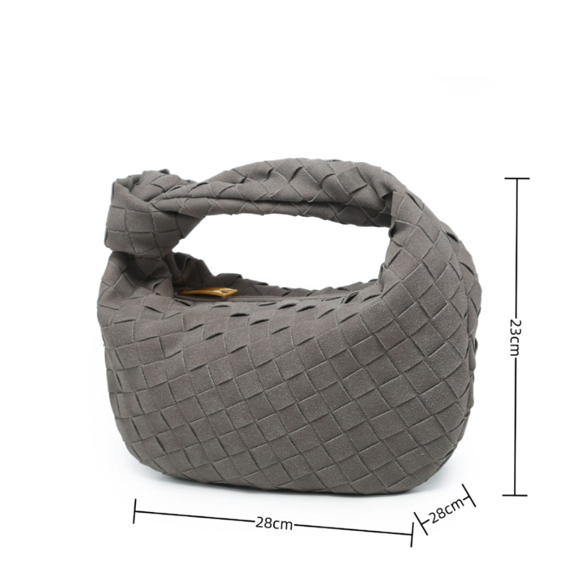 Luxe Weave Wildlederhandtasche