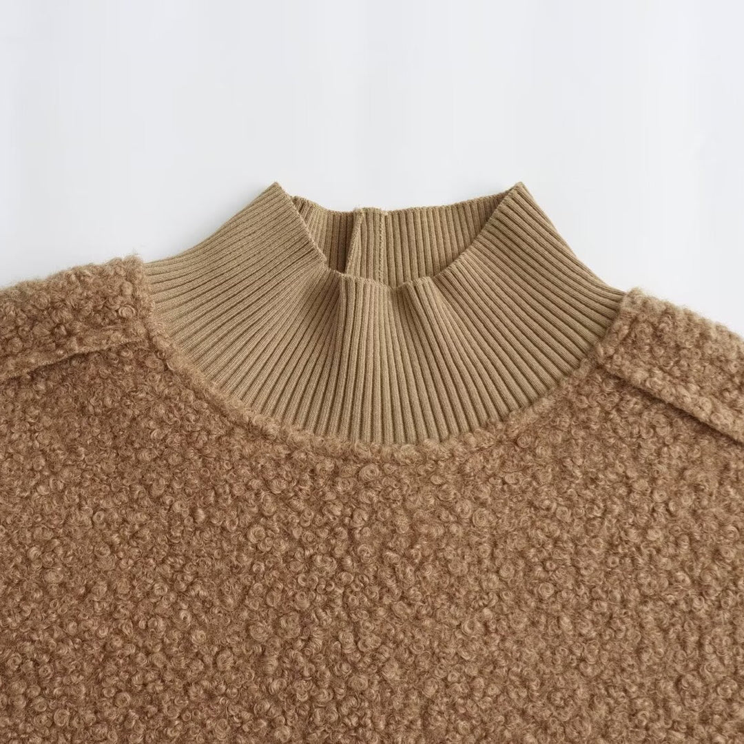 Cozy Pullover mit Stehkragen