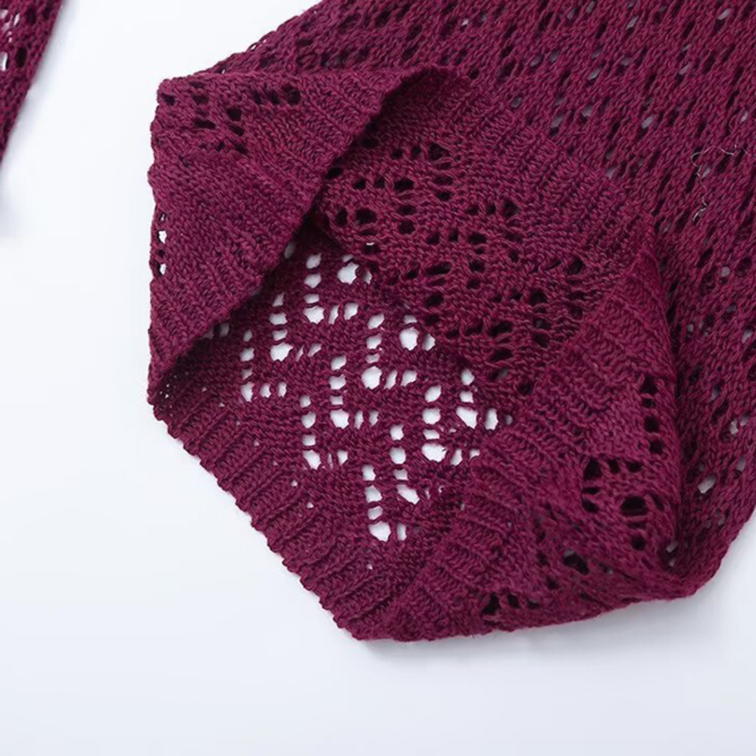 Langes Sommer-Strickkleid