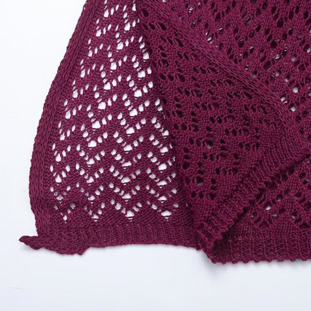 Langes Sommer-Strickkleid