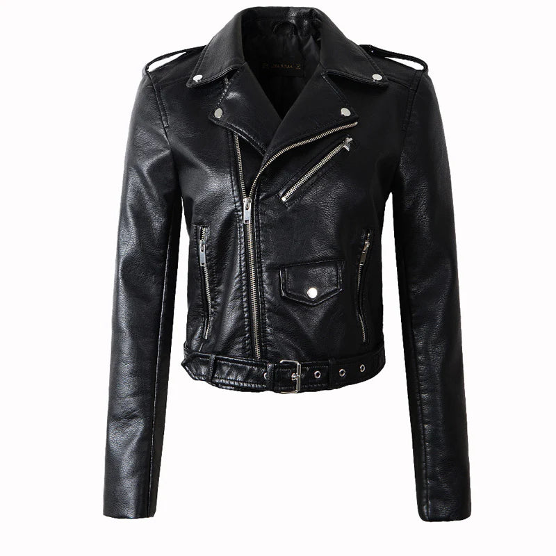 Lederjacke aus Kunstleder