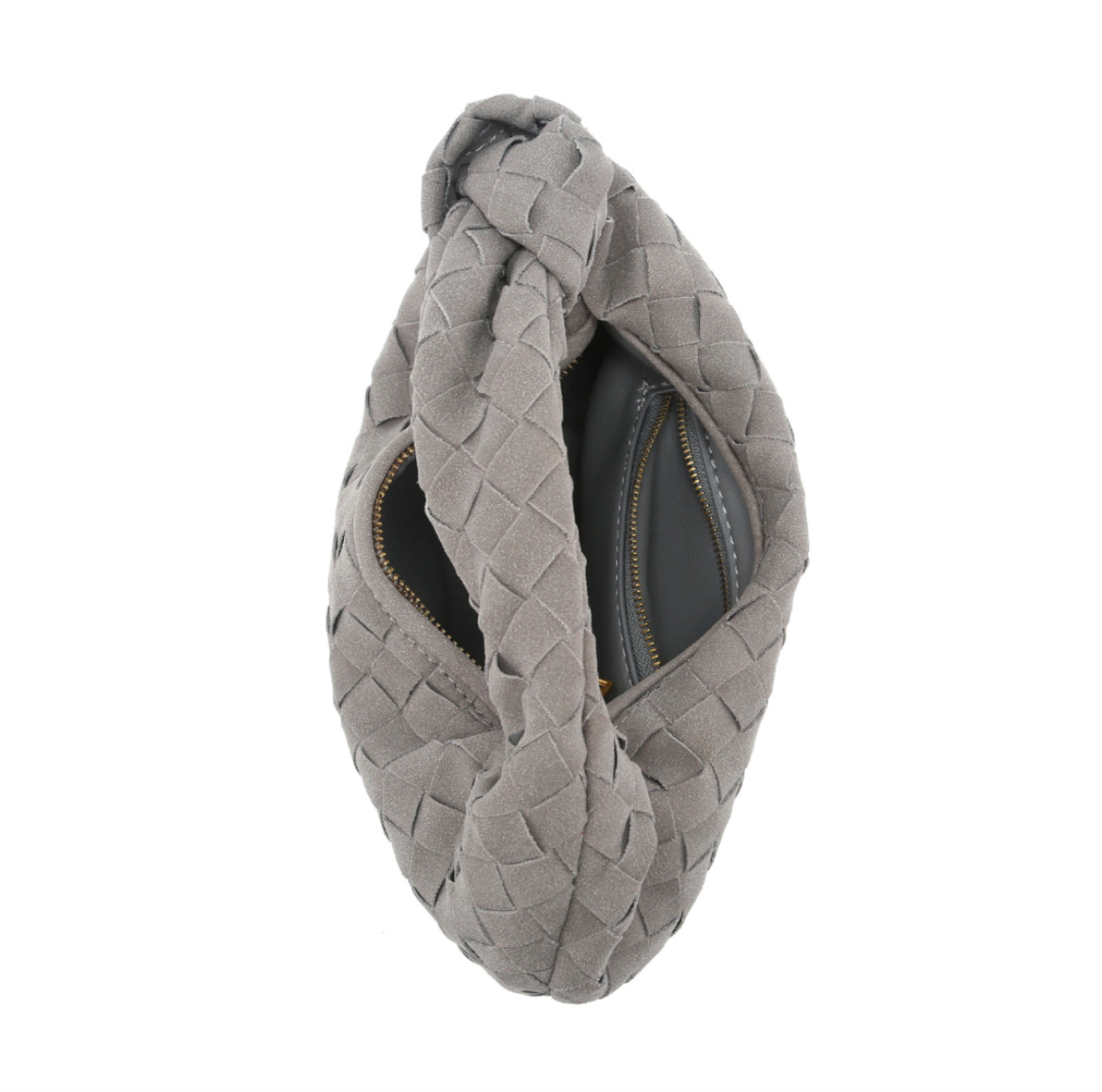 Luxe Weave Wildlederhandtasche