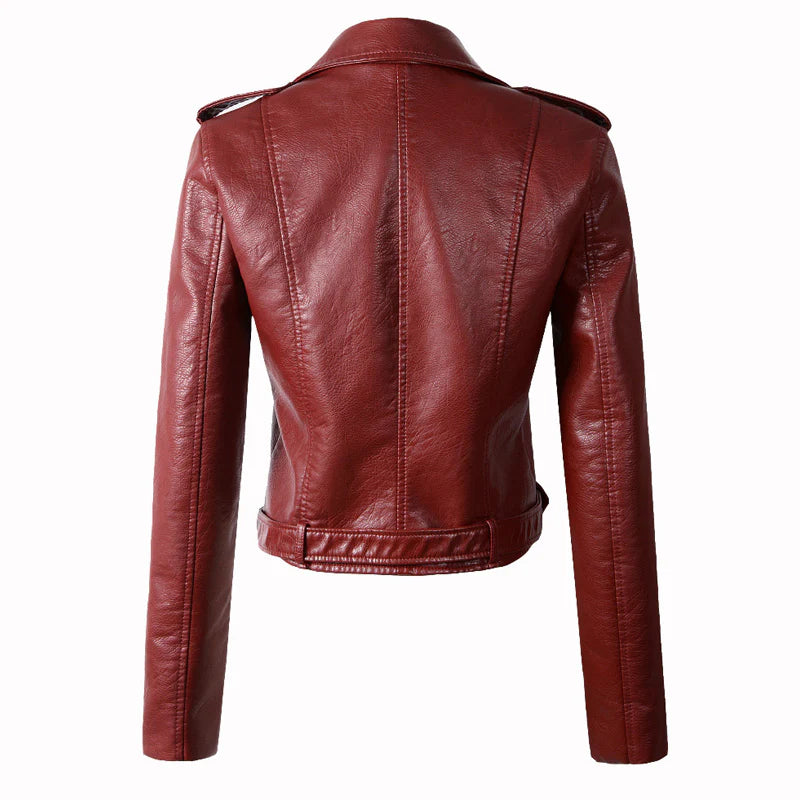 Lederjacke aus Kunstleder