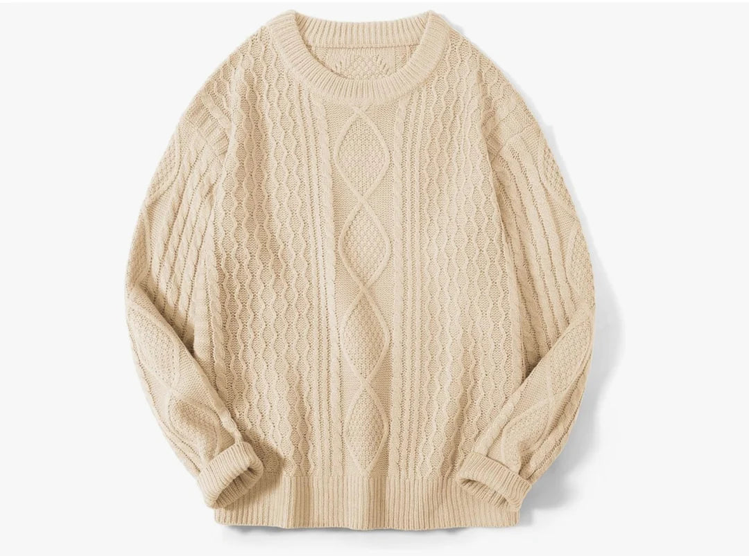 Unisex Pullover mit Karomuster