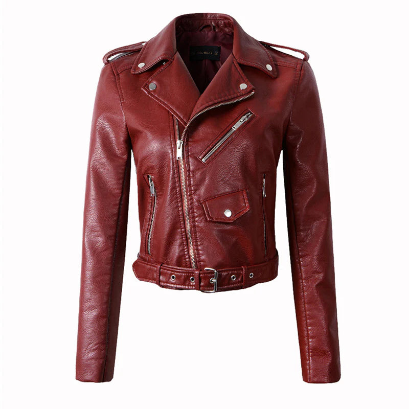 Lederjacke aus Kunstleder