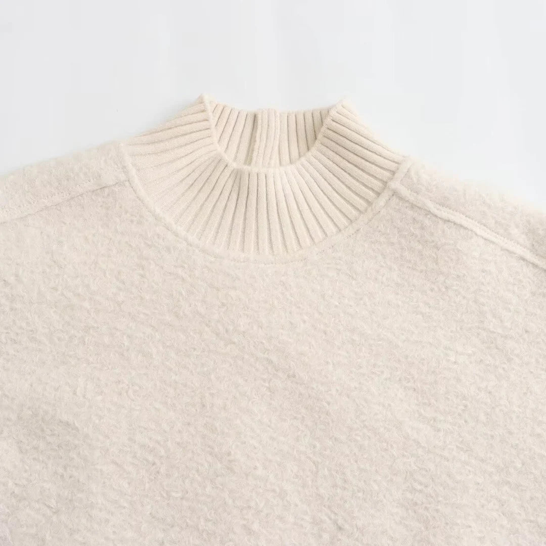 Cozy Pullover mit Stehkragen