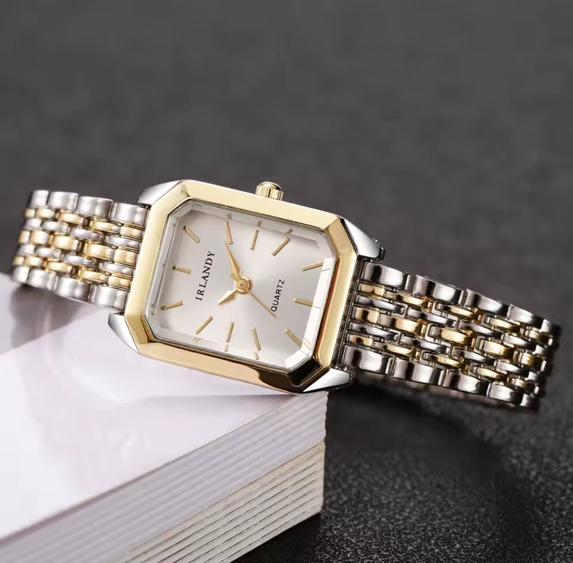 Damen Armbanduhr Gold/Silber