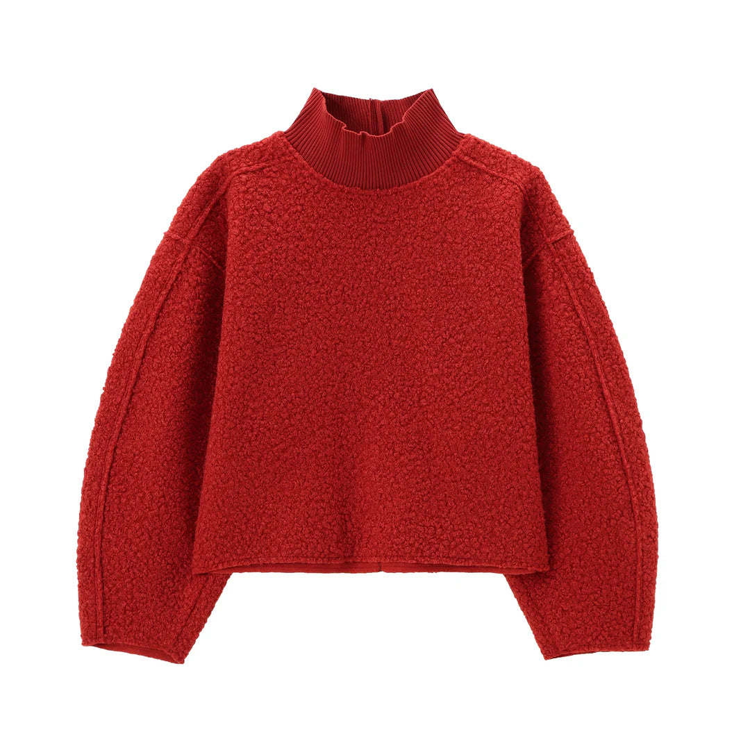Cozy Pullover mit Stehkragen