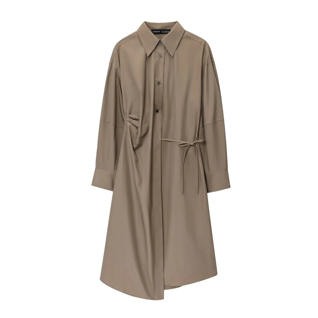 Asymmetrisches Hemdkleid