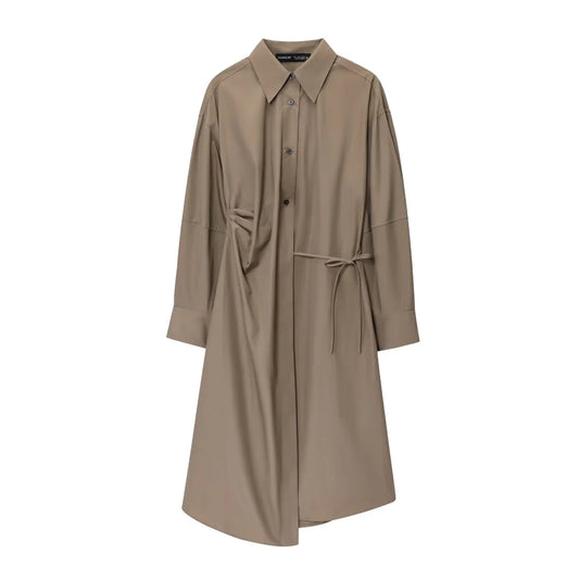 Asymmetrisches Hemdkleid