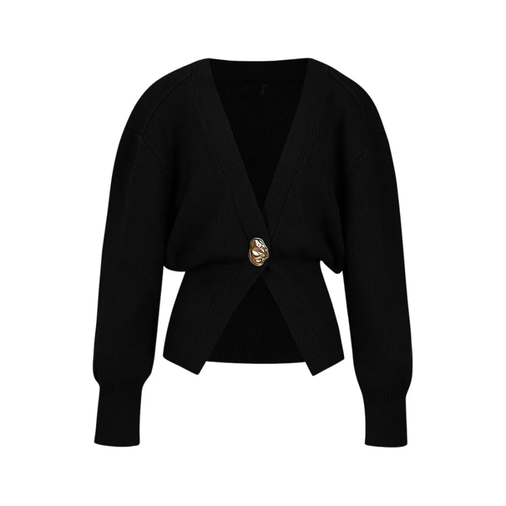 Pullover mit goldenem Knopf