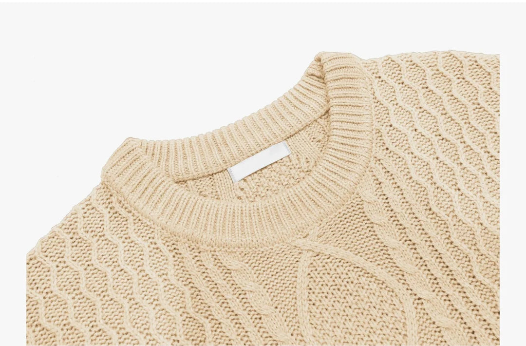 Unisex Pullover mit Karomuster