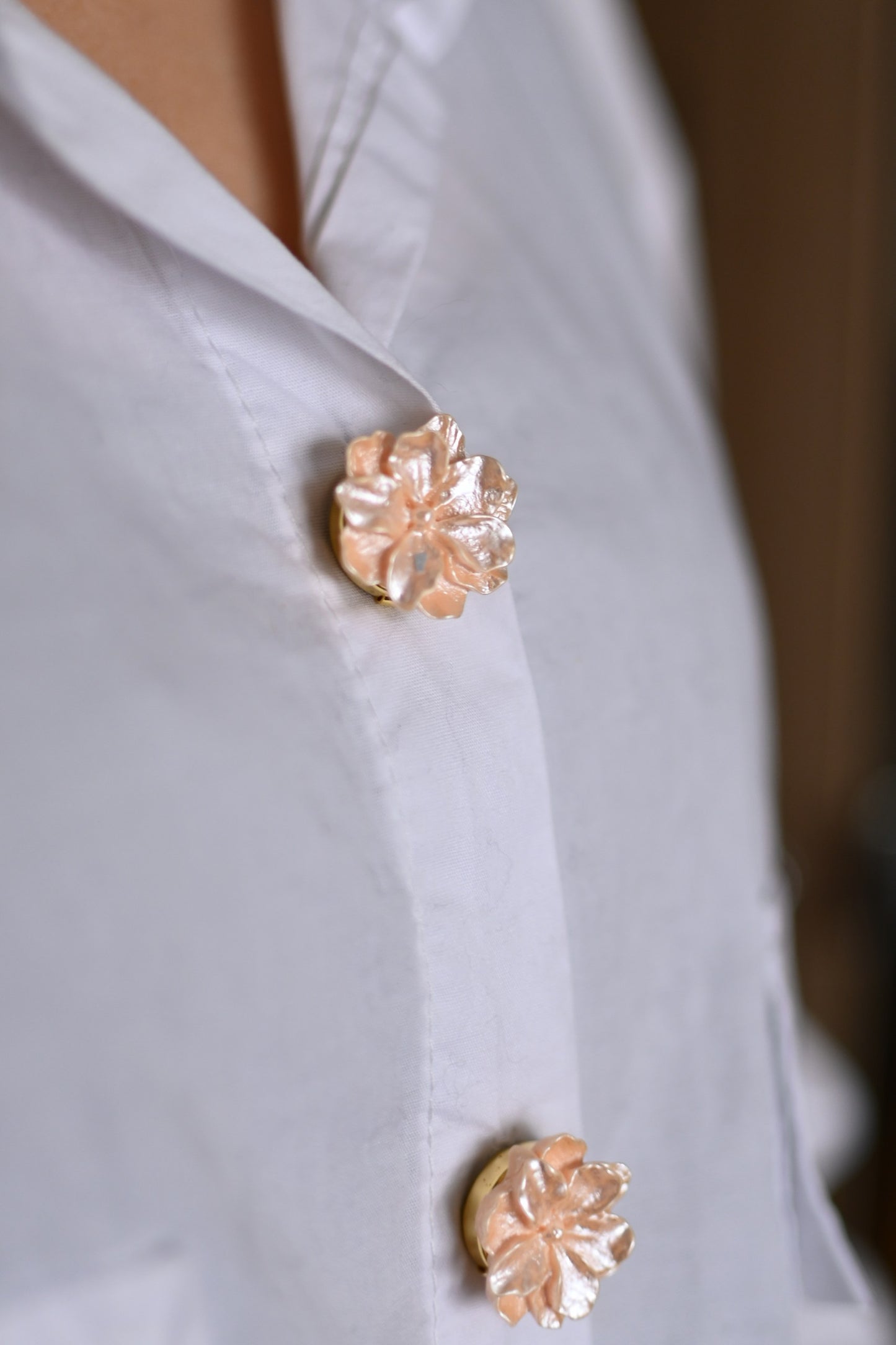 Blumen-Knopfbedeckung rosa