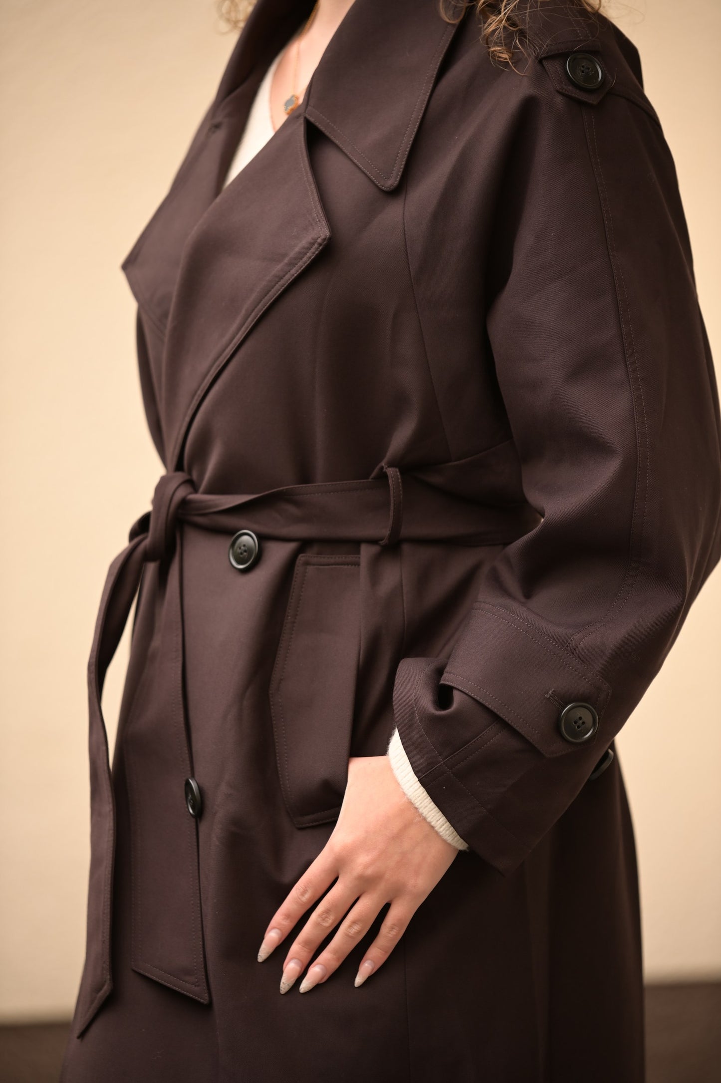 Langer Trenchcoat