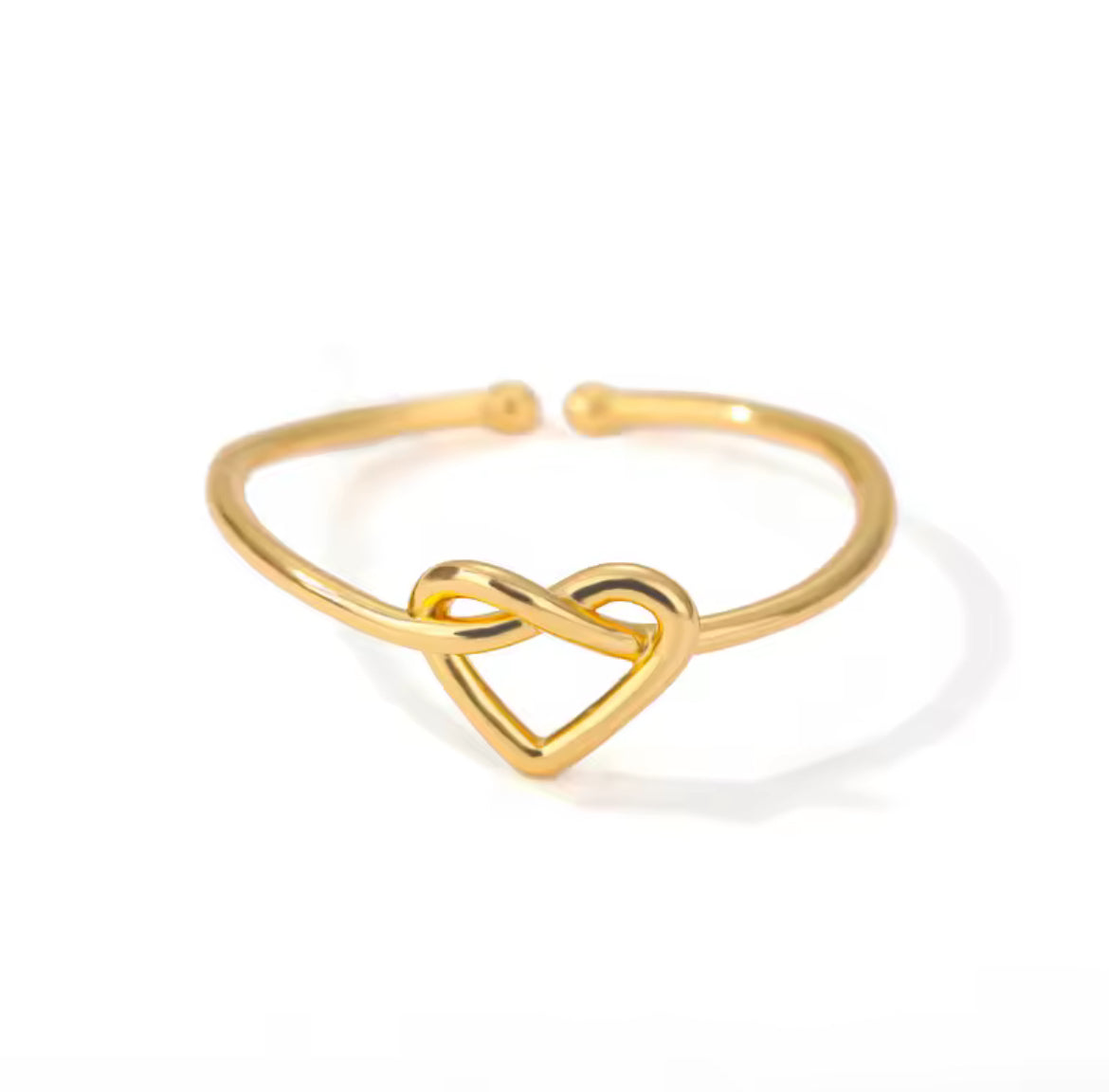 Edelstahl Ring Herz