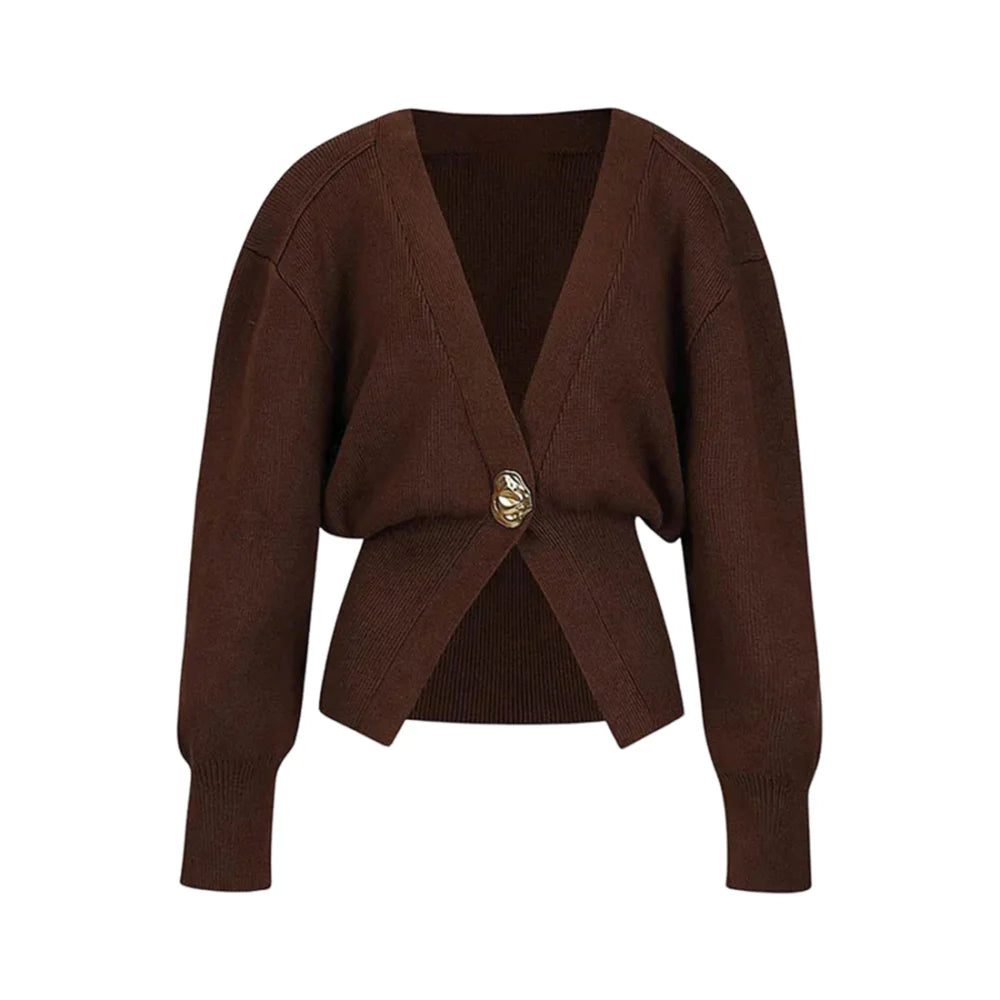 Pullover mit goldenem Knopf
