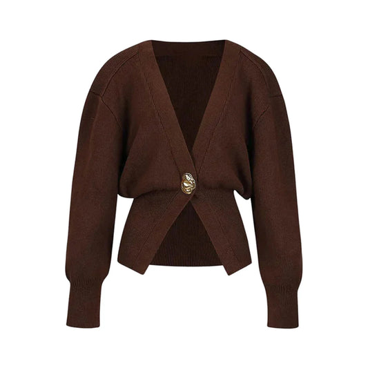 Pullover mit goldenem Knopf