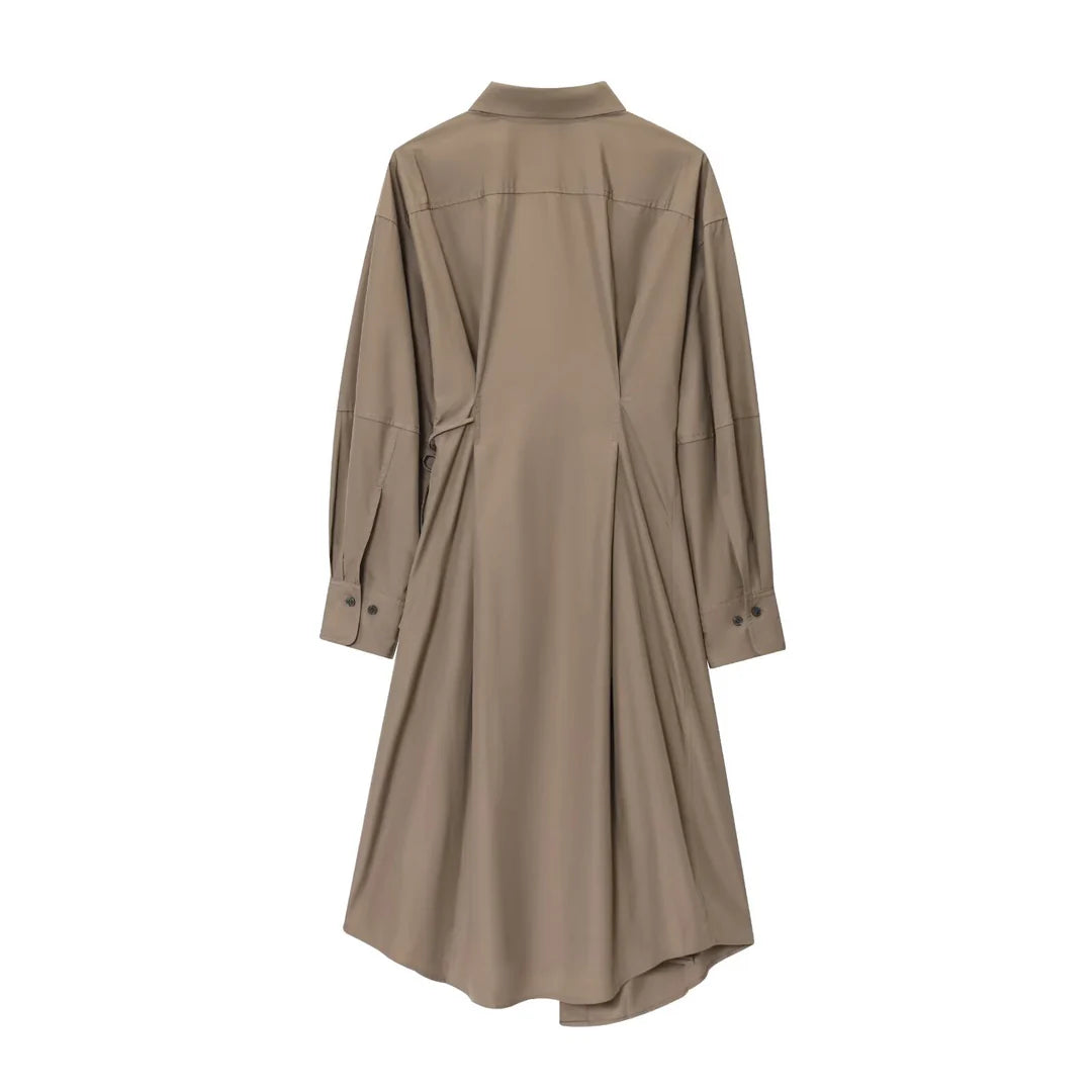 Asymmetrisches Hemdkleid