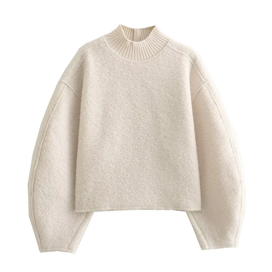 Cozy Pullover mit Stehkragen