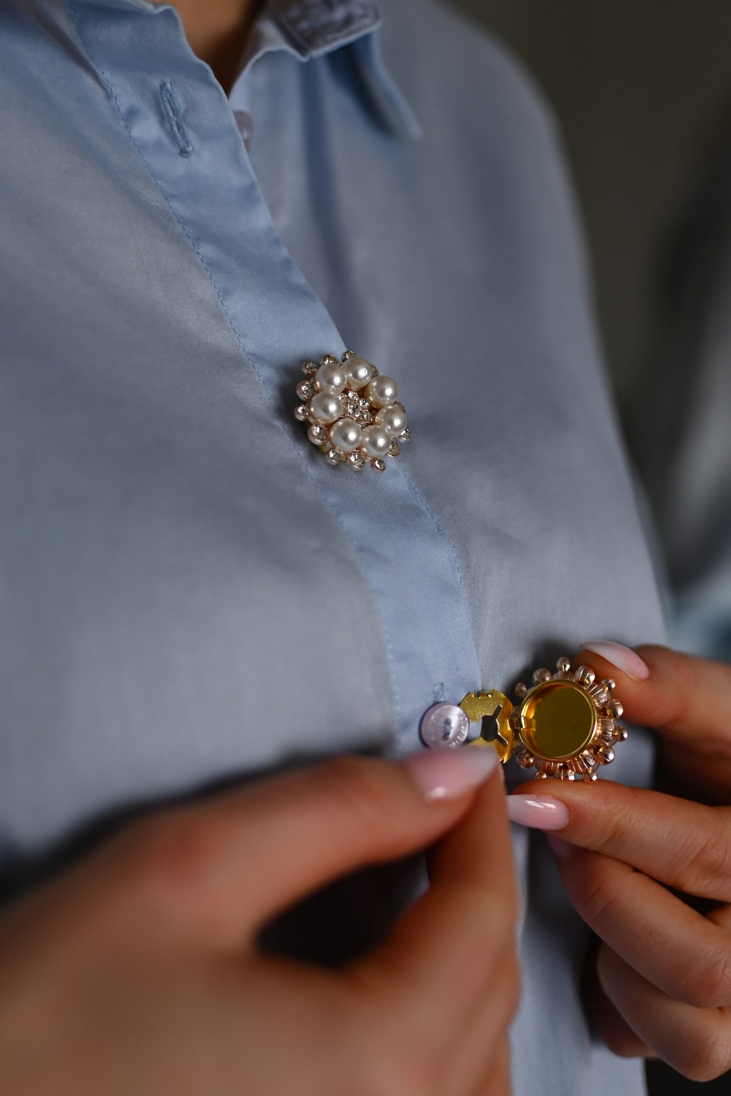 Knopfbedeckung Strassknöpfe