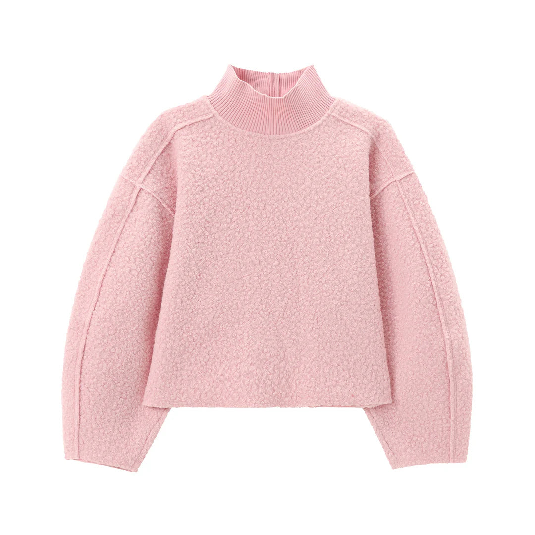Cozy Pullover mit Stehkragen