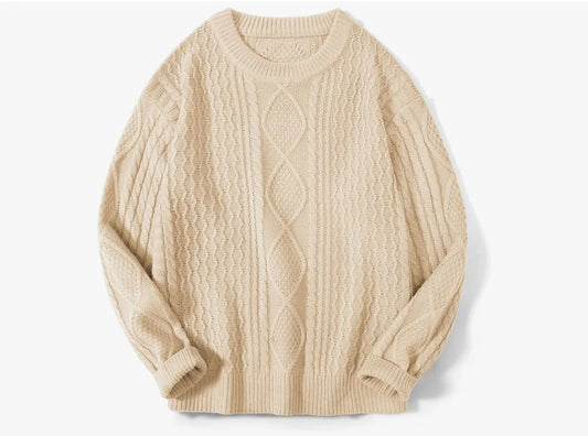 Unisex Pullover mit Karomuster